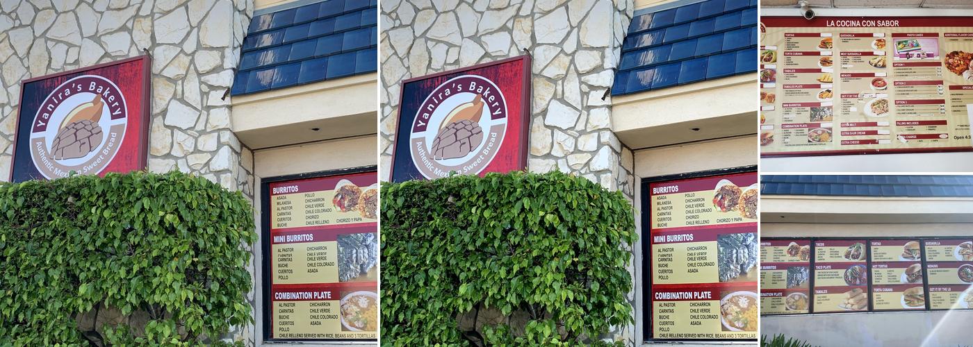 Yaniras Bakery Menu