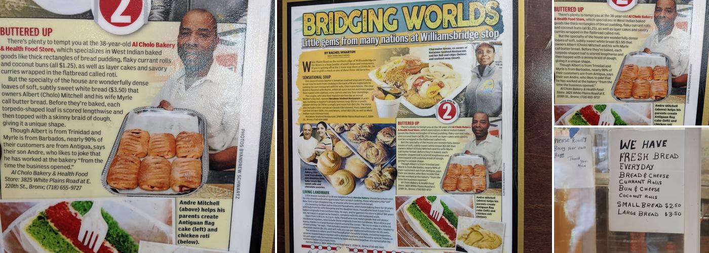 Cholo & Sons Bakery Menu