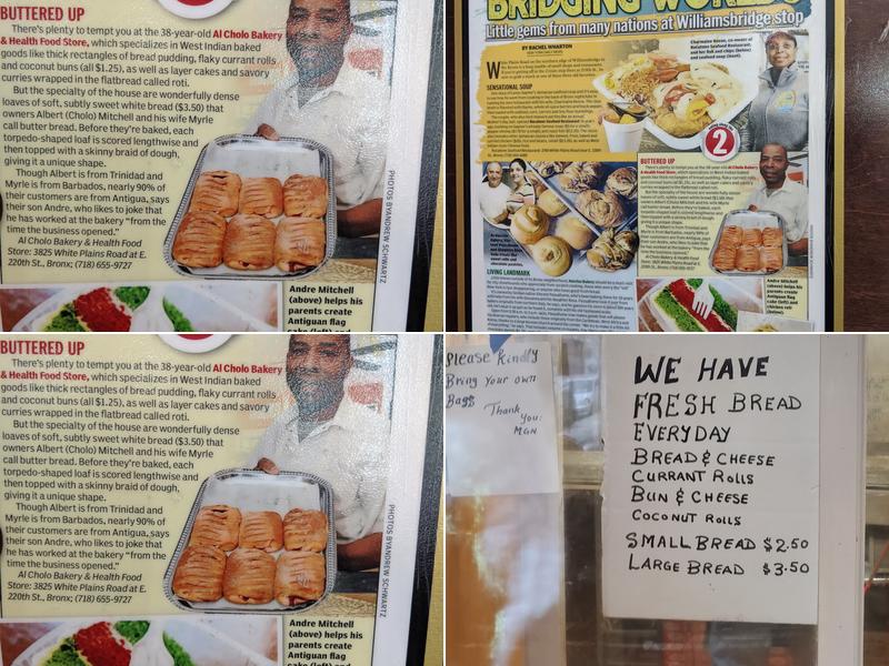 Cholo & Sons Bakery Menu