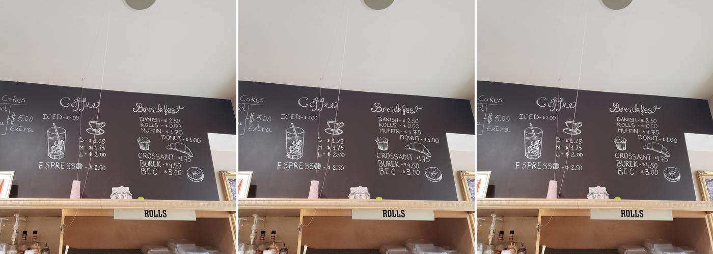Ana's Bakery & Cafe Menu