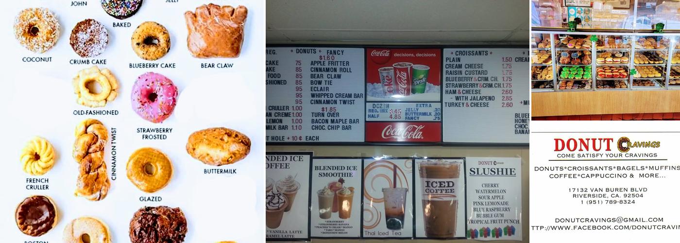 Donut Cravings Menu