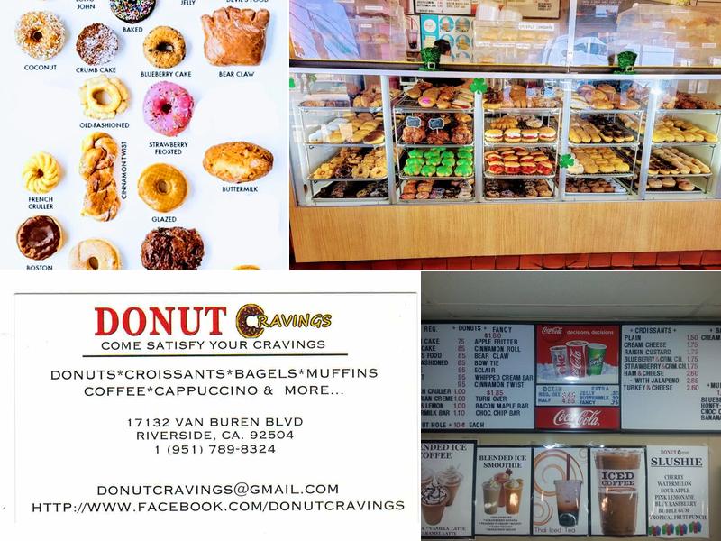 Donut Cravings Menu