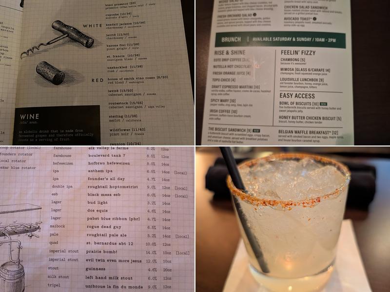 Pub W Menu