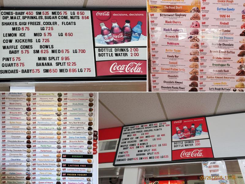 De Dee's Dairy Menu