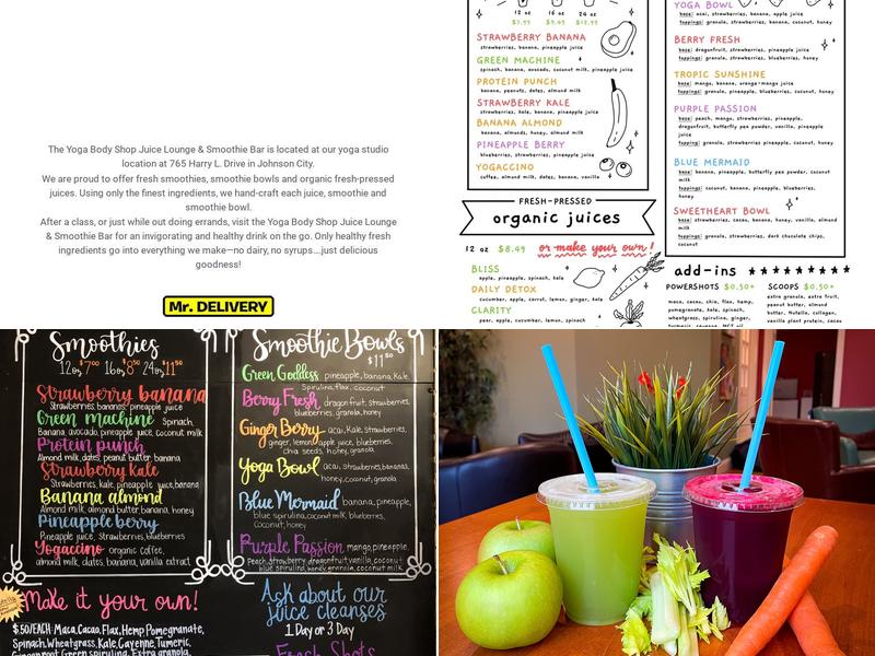 YBS Juice Lounge Menu