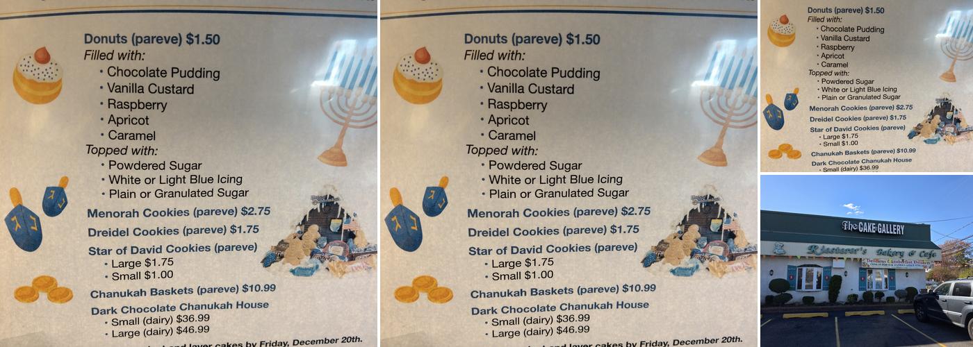 Riesterer's Bakery Menu