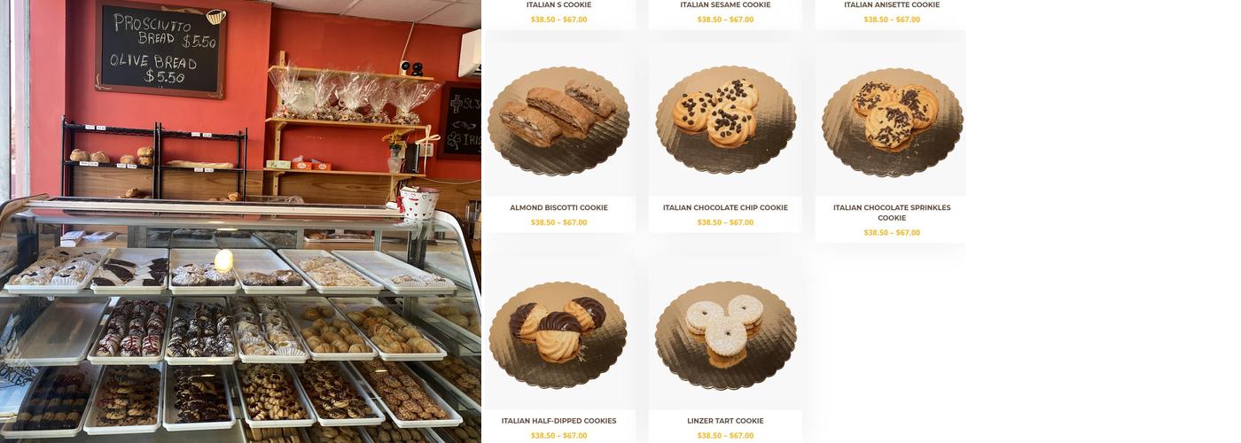 Prosperi Bakery Menu