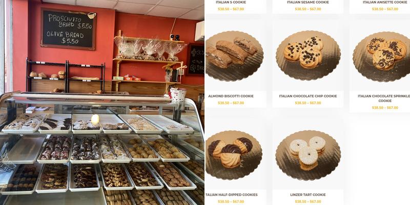 Prosperi Bakery Menu