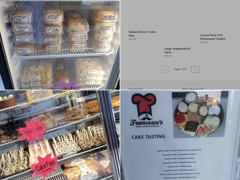 Francesco's Bakery Menu