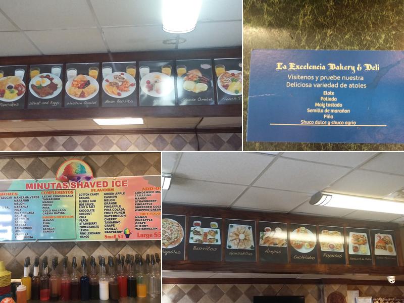 La Excelencia Bakery & Deli Menu