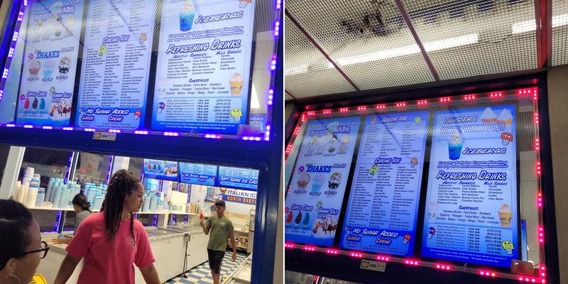 Ralph's Famous Italian Ices Menu