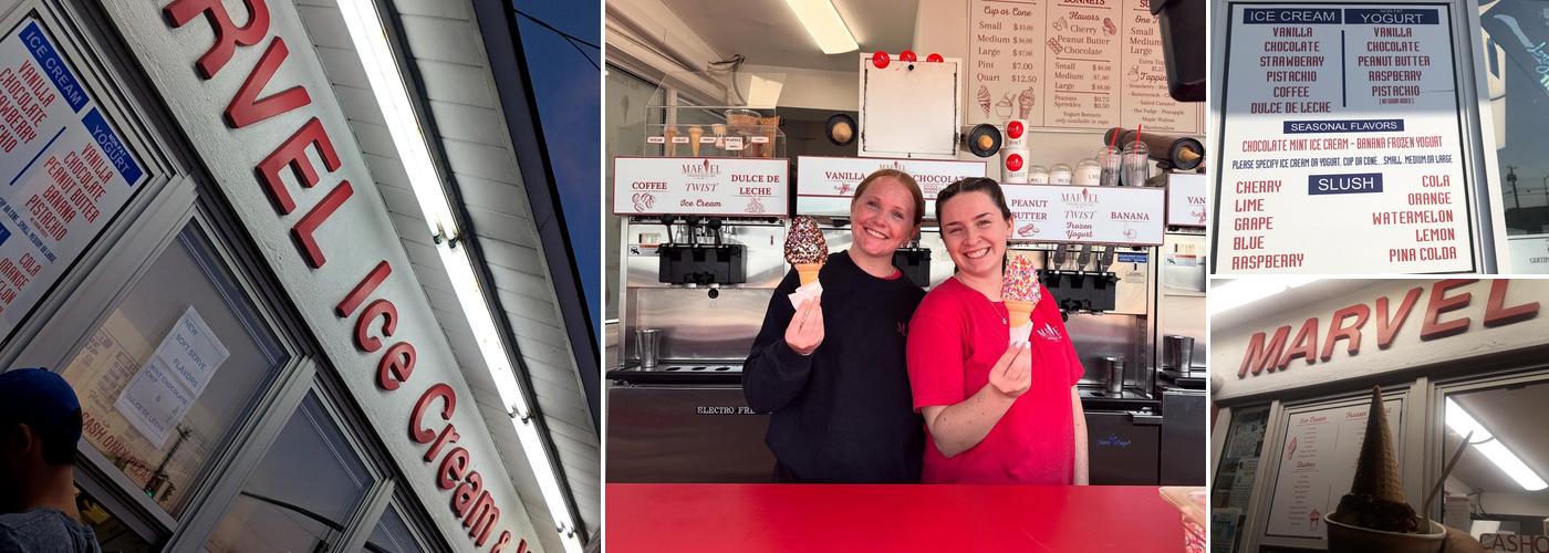 Marvel Frozen Dairy Menu