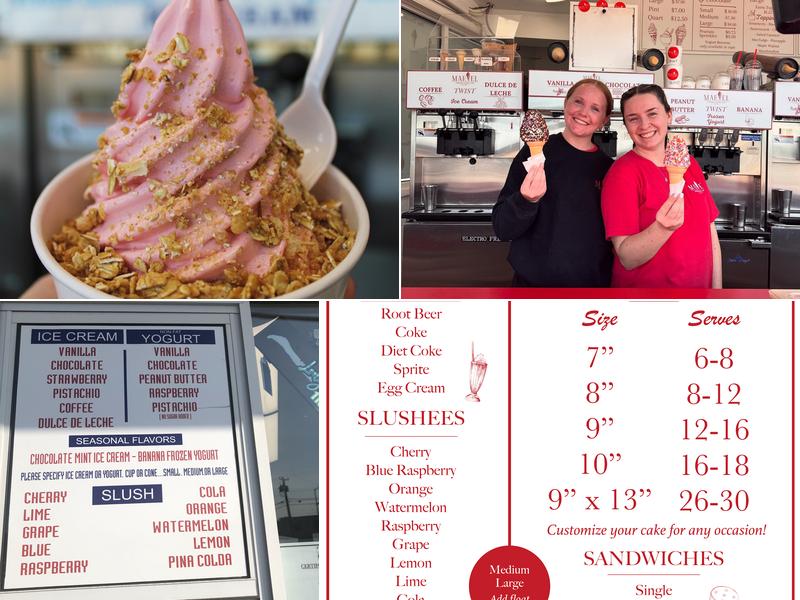 Marvel Frozen Dairy Menu