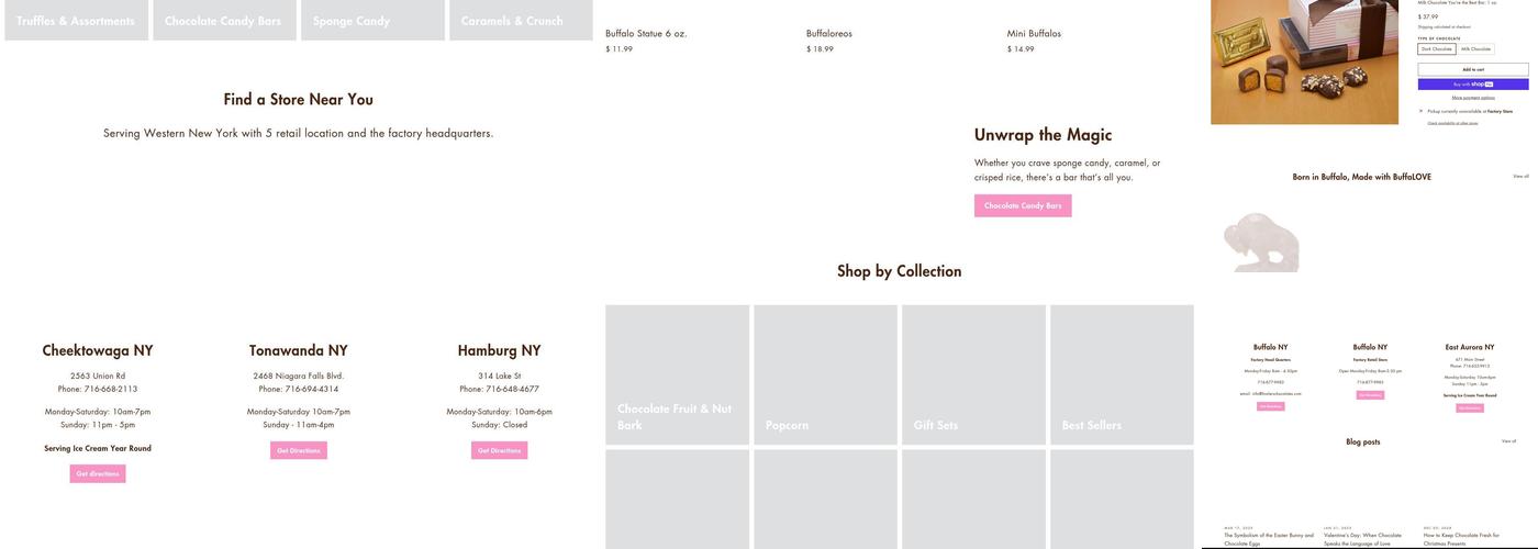 Fowler's Chocolates Menu