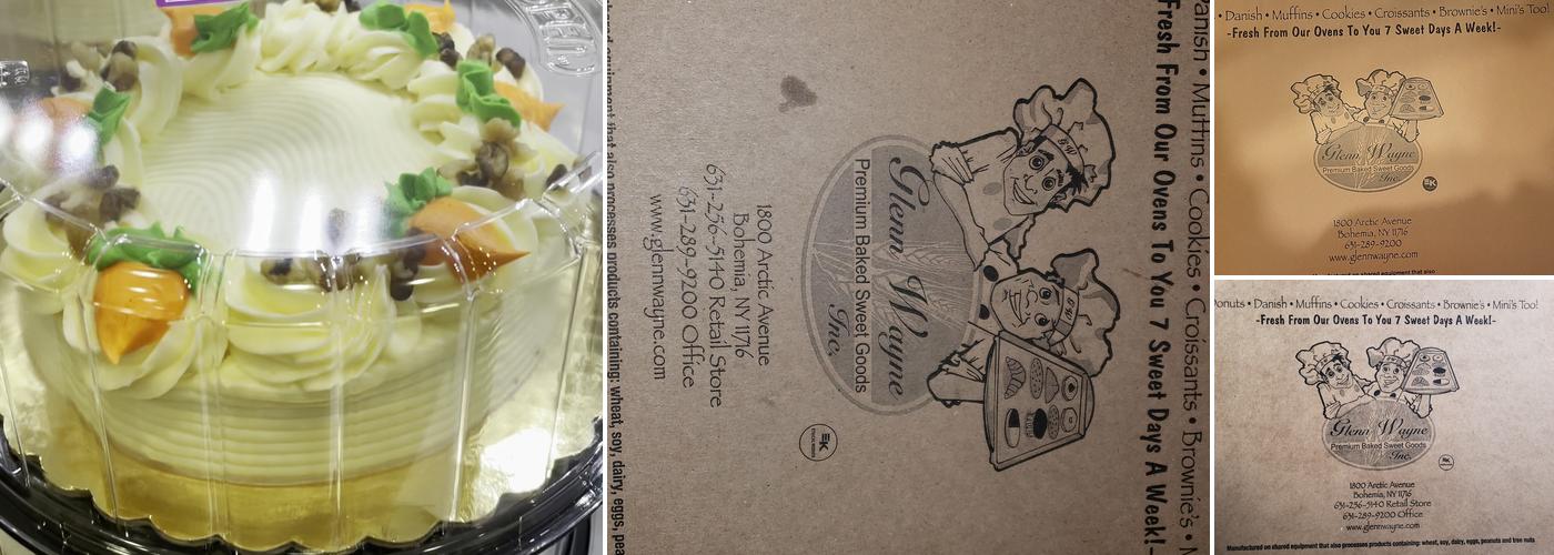 Glenn Wayne Bakery Menu