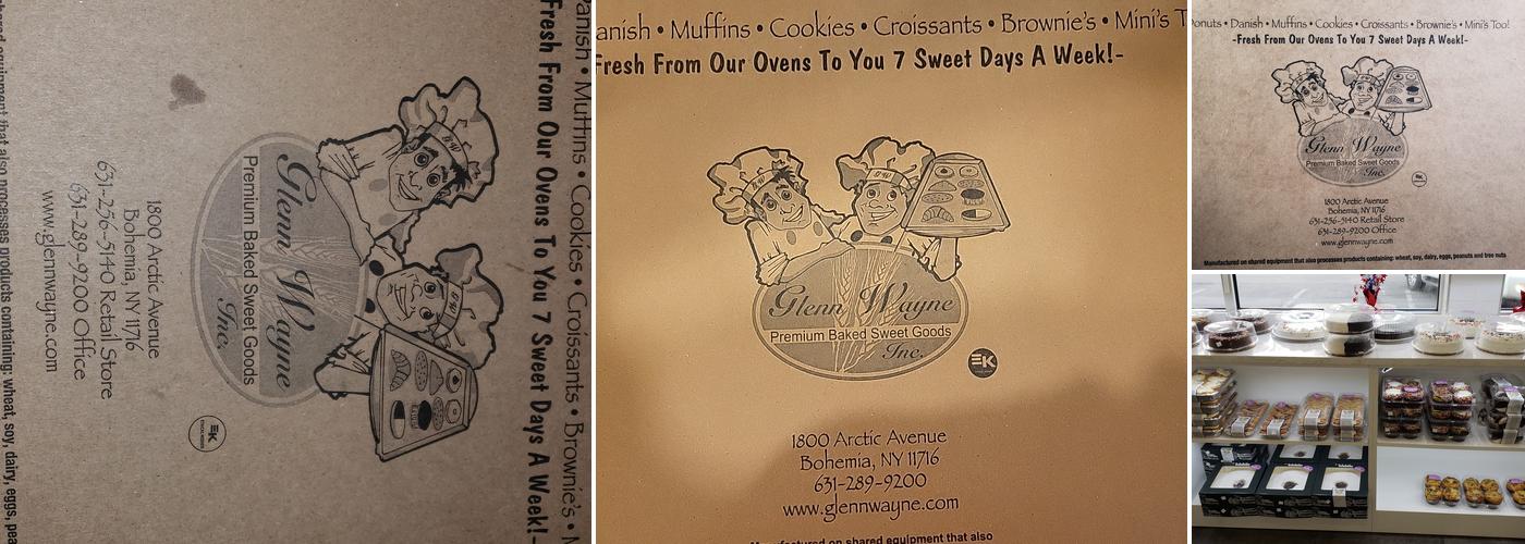 Glenn Wayne Bakery Menu