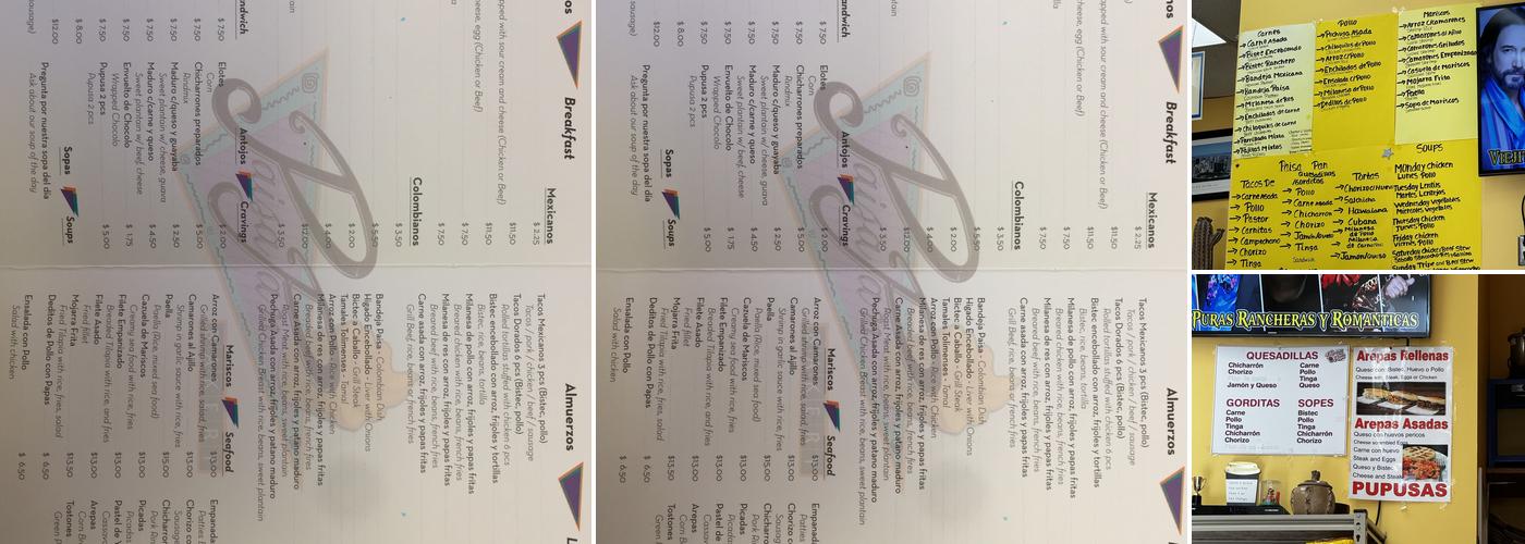 Paisapan Bakery Menu