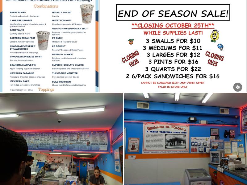 Ralph's Famous Italian Ices Of Smithtown Menu
