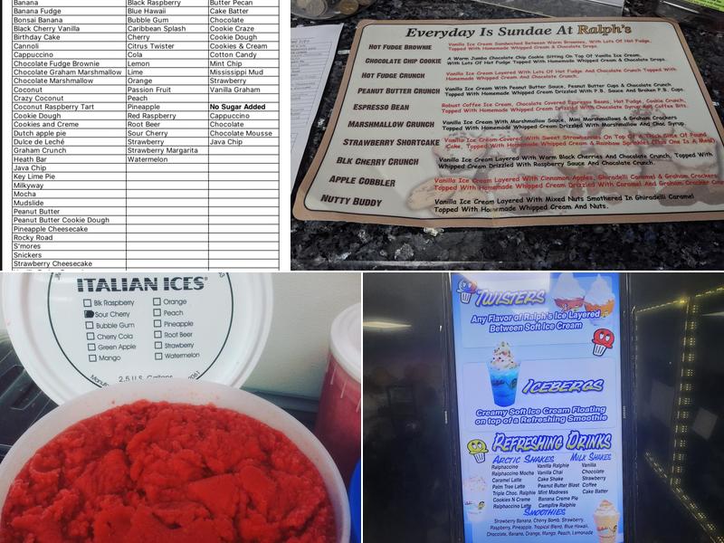 Ralph's Italian Ices of Nesconset Menu