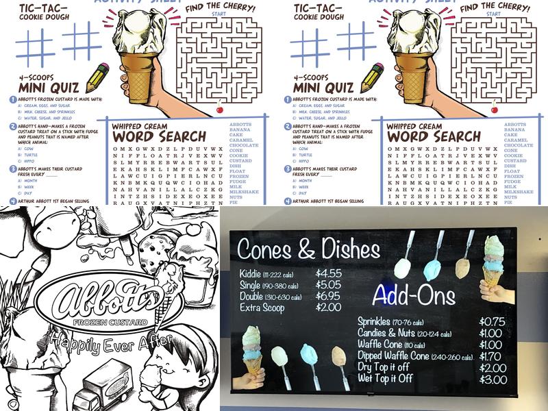 Abbott's Frozen Custard of Greece Menu