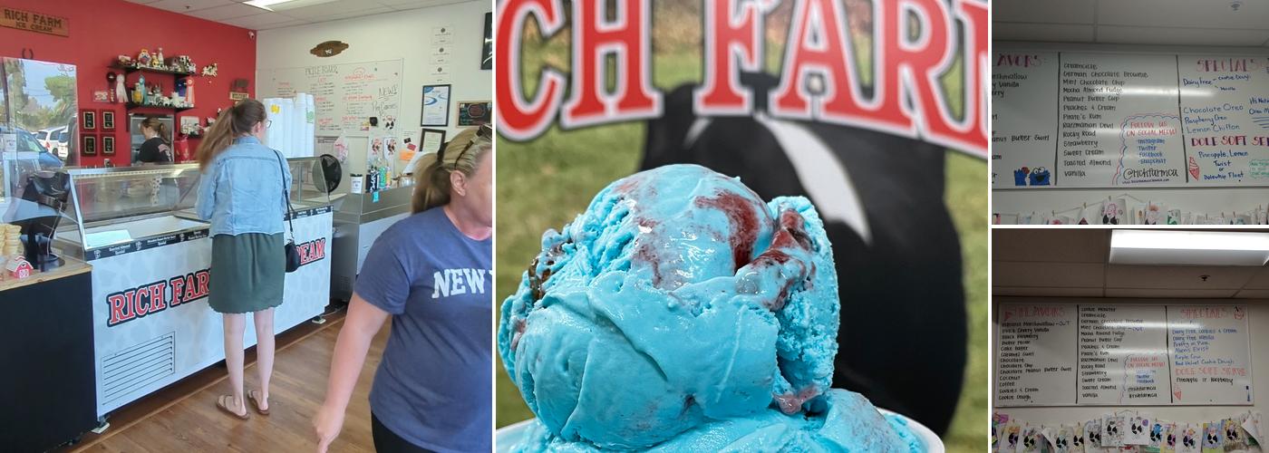 Rich Farm Ice Cream Menu