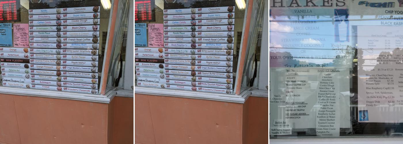 Cone Zone Menu