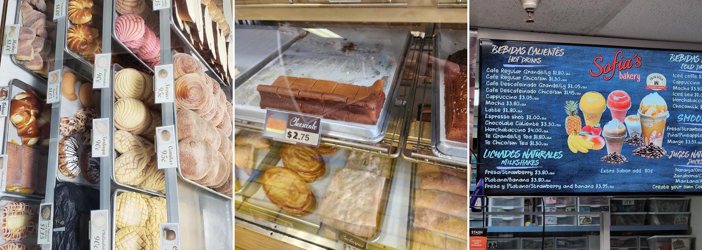 SOFIA'S BAKERY Menu