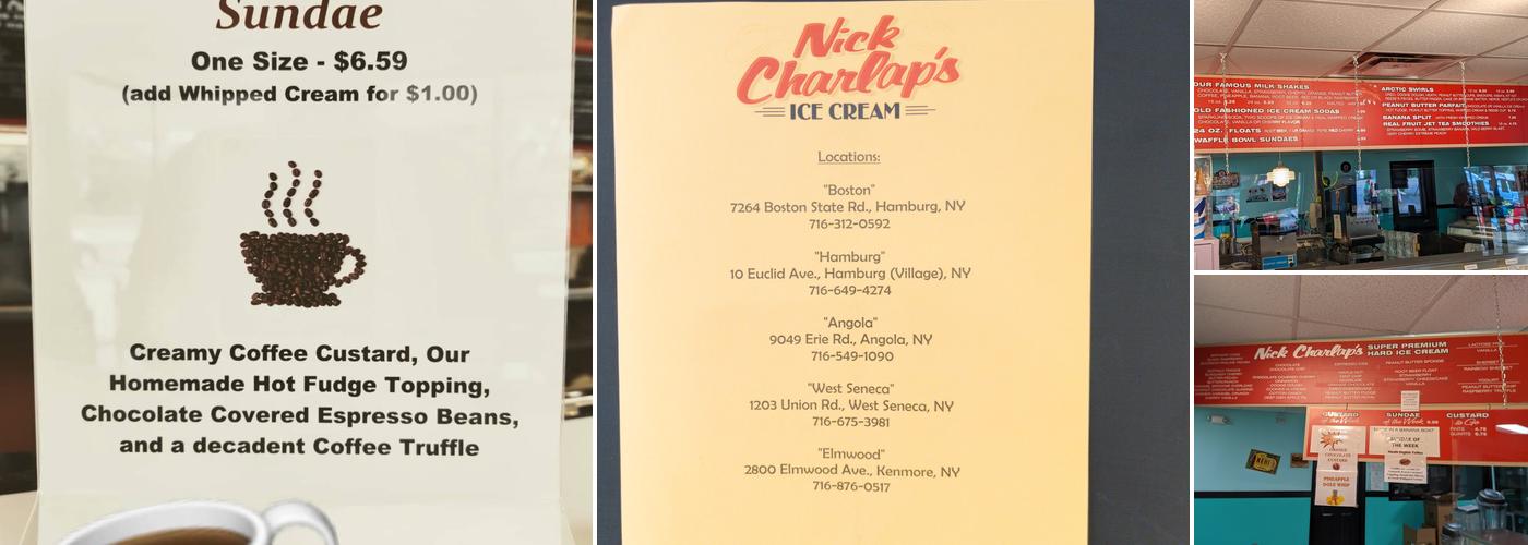 Nick Charlap's Ice Cream Menu