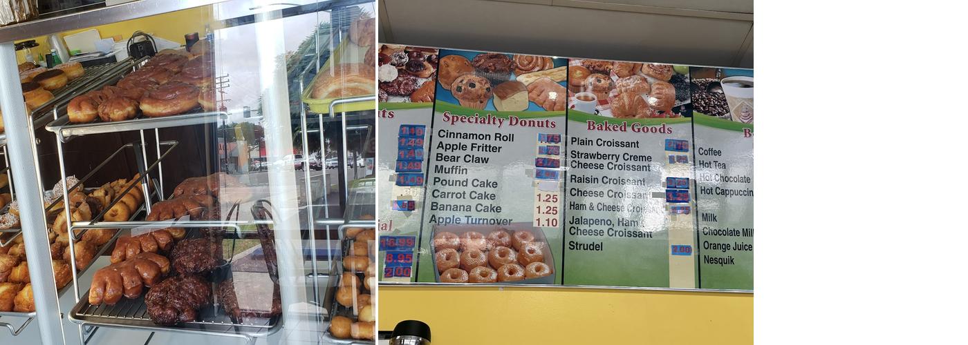 King's Donuts Menu