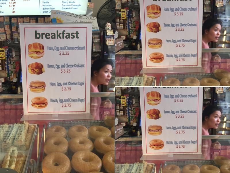 LA Donuts Menu