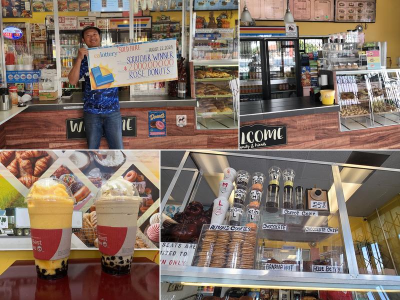 Rose Donuts And Ice Cream