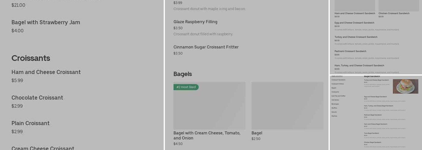 Donut King Menu