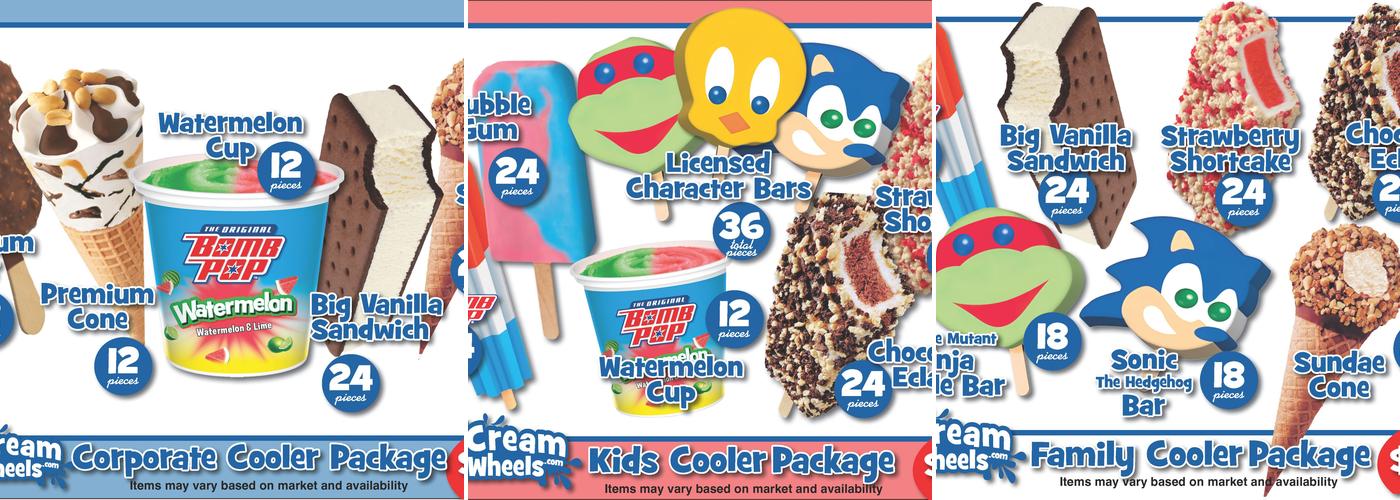 Ice Cream On Wheels of Los Angeles Menu