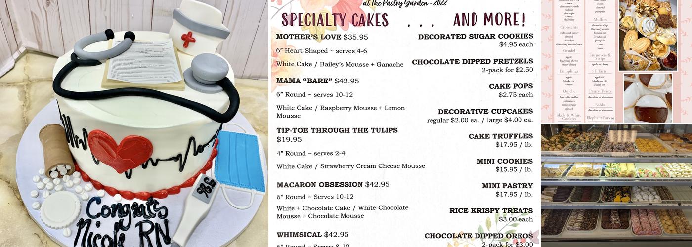 The Pastry Garden Menu