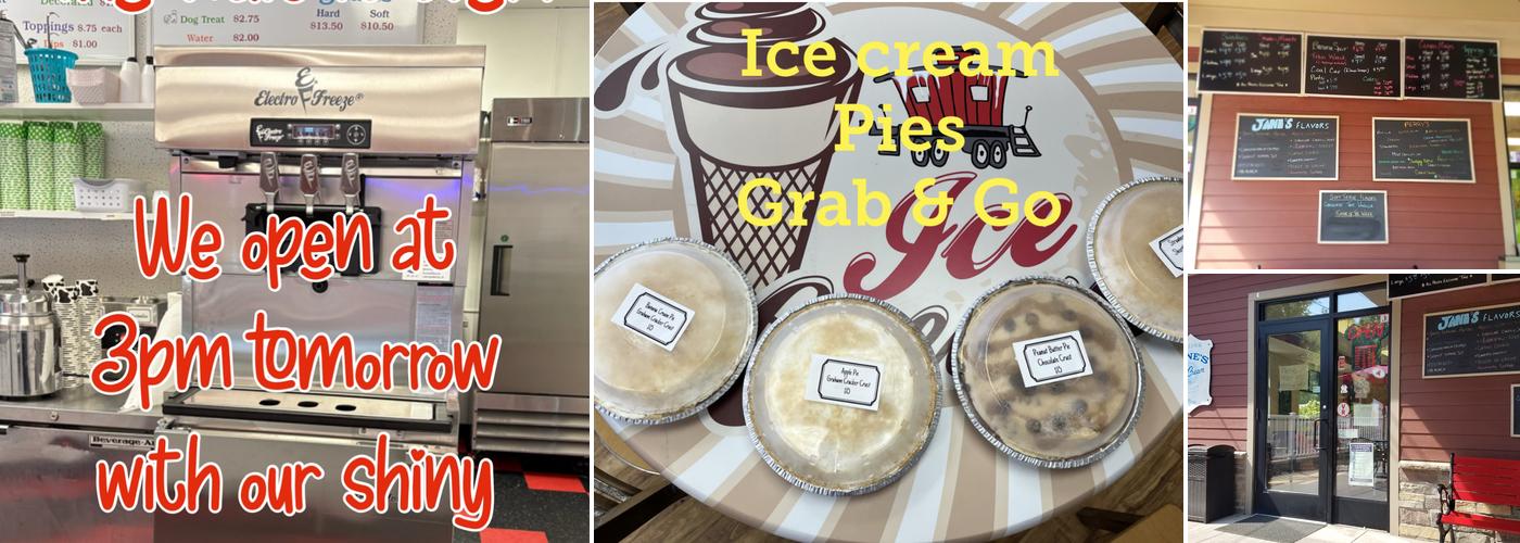 Frozen Caboose Ice Cream Menu