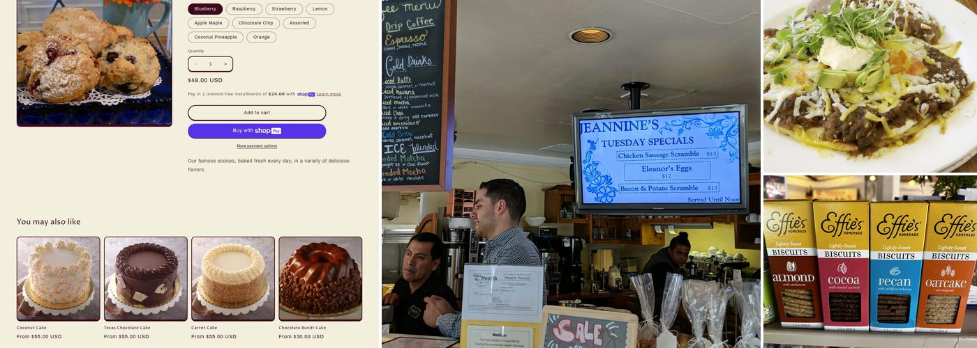 Jeannine's Restaurant & Bakery Menu