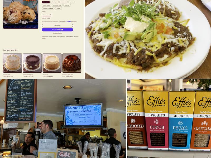 Jeannine's Restaurant & Bakery Menu