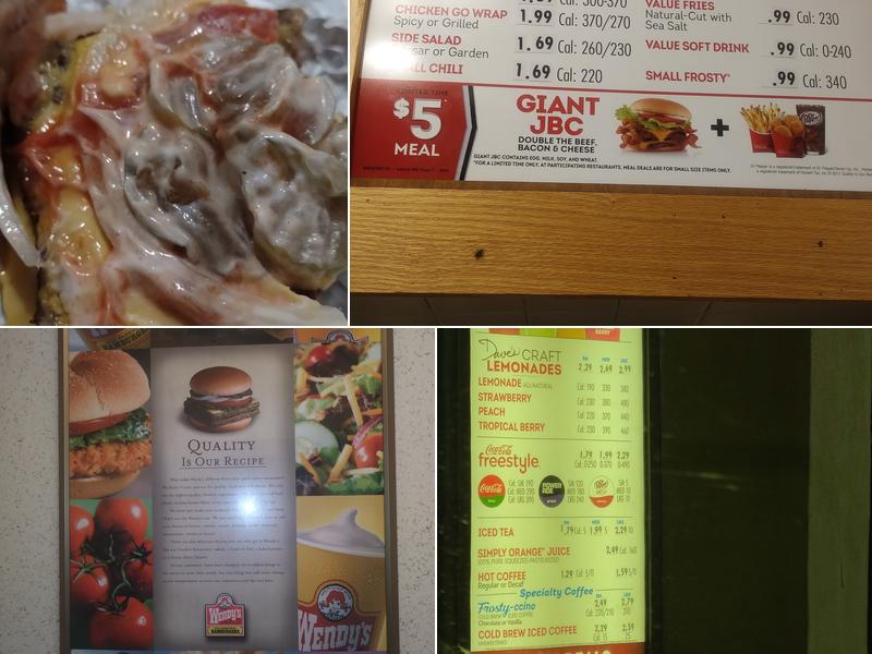 Wendy's Menu