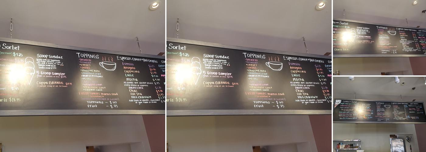 Scoops Menu
