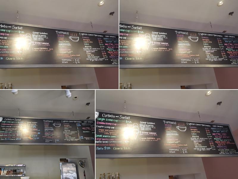 Scoops Menu