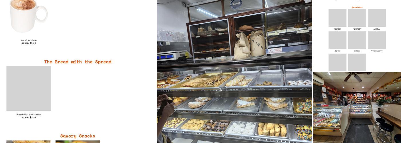 Stella Di Sicilia Bakery Menu