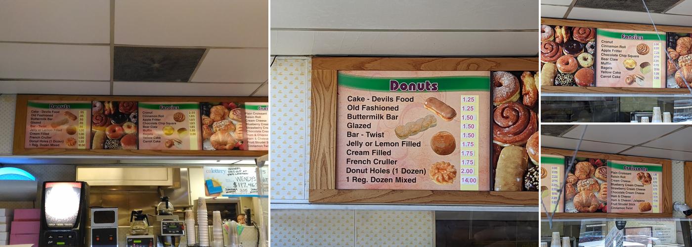 Wendy's Donuts Menu