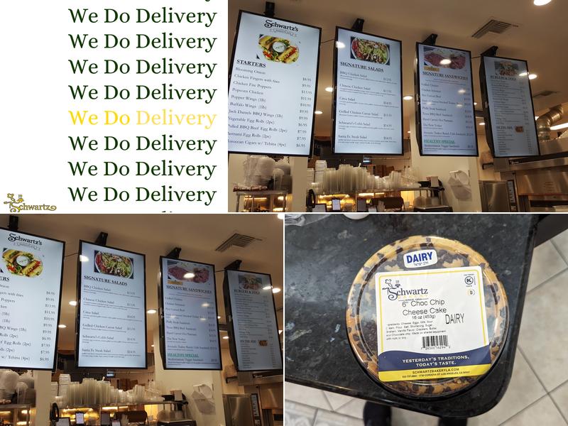 Schwartz Bakery Menu