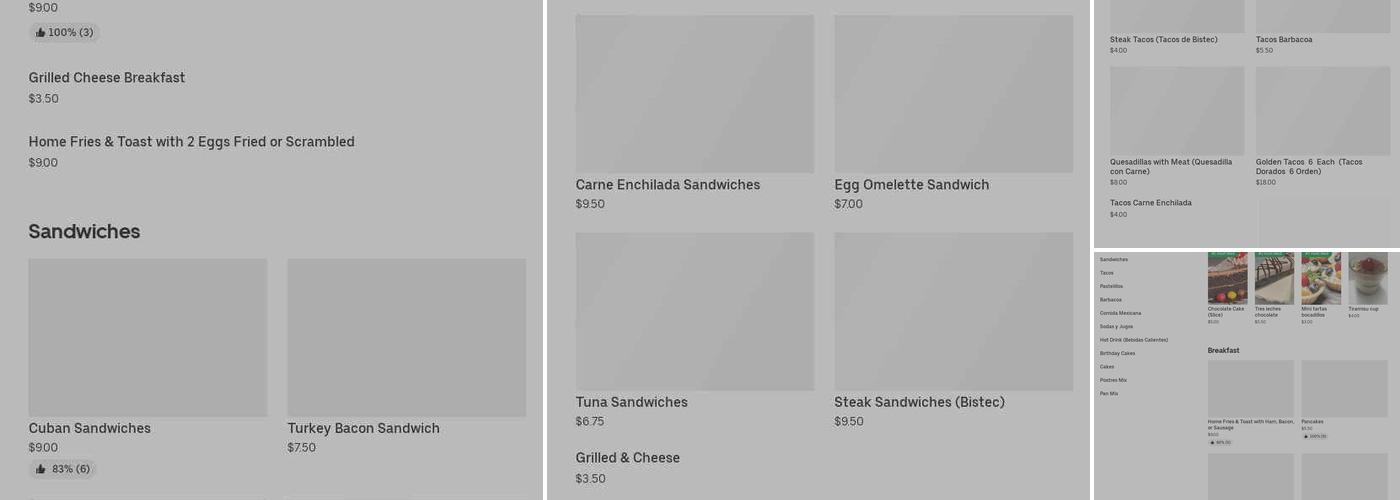 Ronald Pitusa Bakery Menu