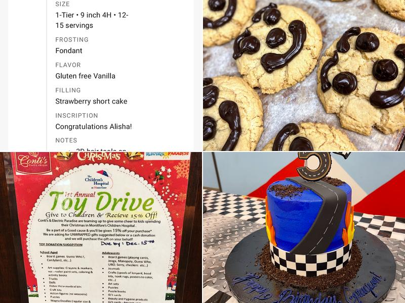 Conti's Pastry Shoppe Menu