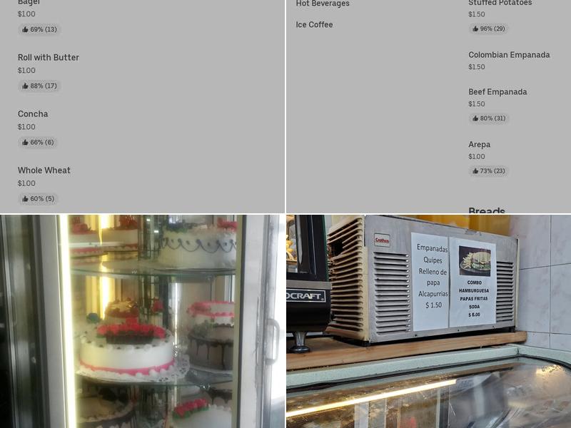 Biarritz Bakery Menu