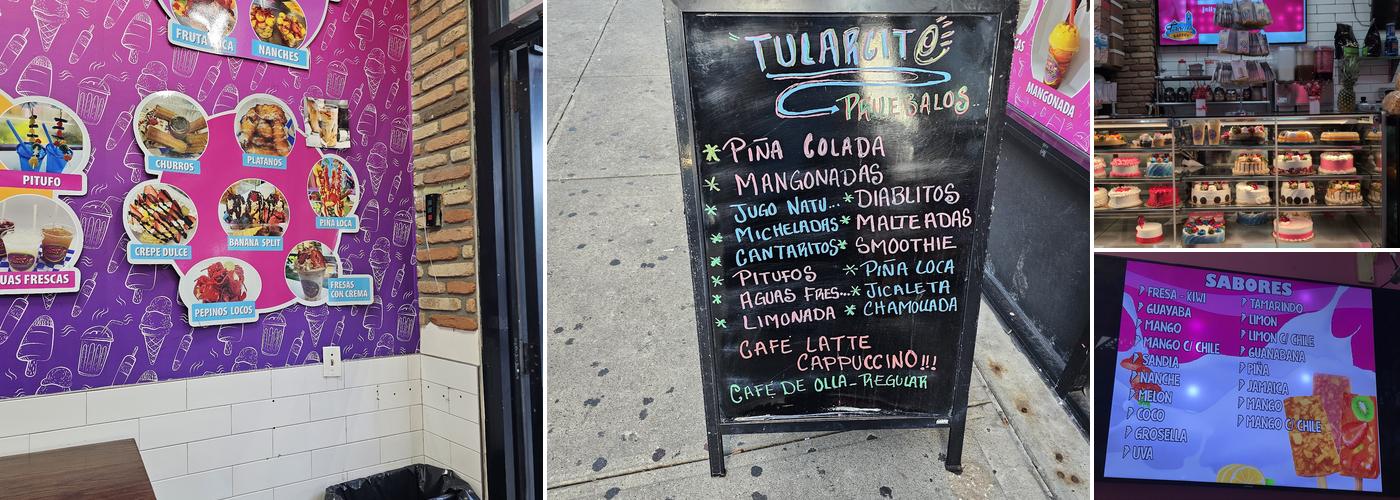 Tularcito Bakery Menu