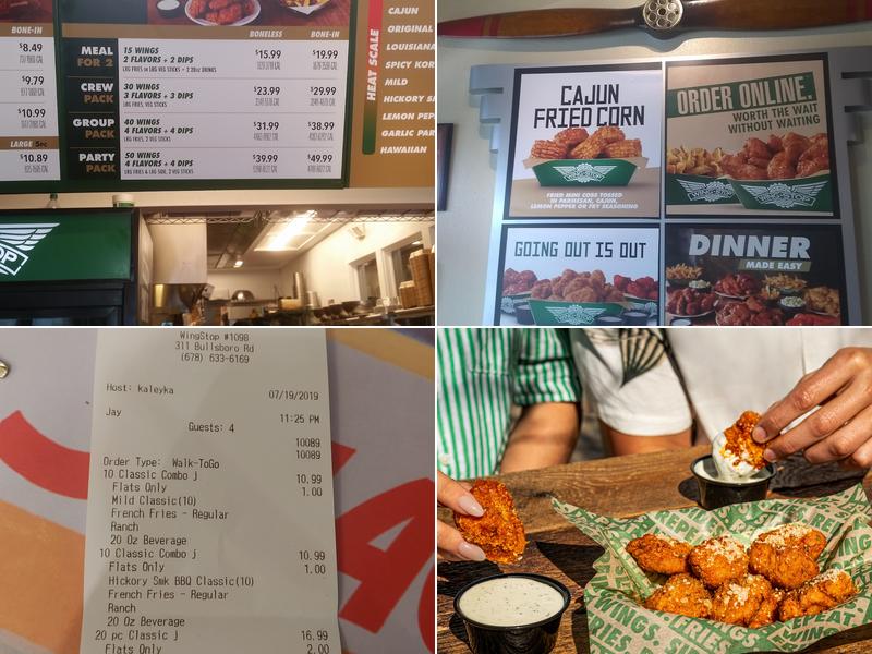 Wingstop Menu