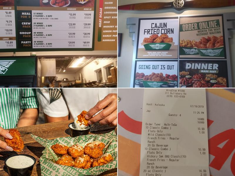 Wingstop Menu