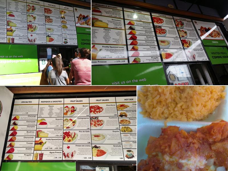Raspado Xpress Menu